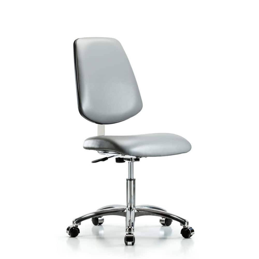 Task Chair: Vinyl, Sterling