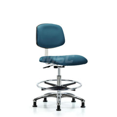 Task Chair: Vinyl, Marine Blue