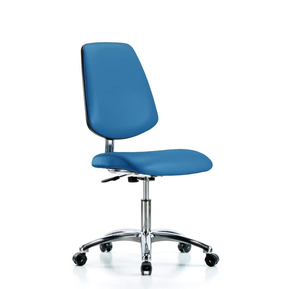 Task Chair: ESD Vinyl, Blue