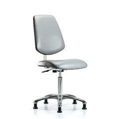 Task Chair: Vinyl, Sterling