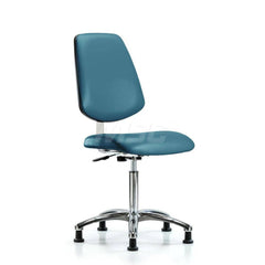 Task Chair: Vinyl, Marine Blue