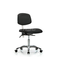 Task Chair: Vinyl, Black