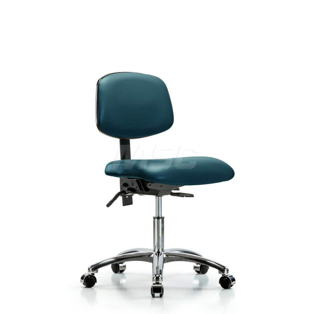 Task Chair: Vinyl, Marine Blue