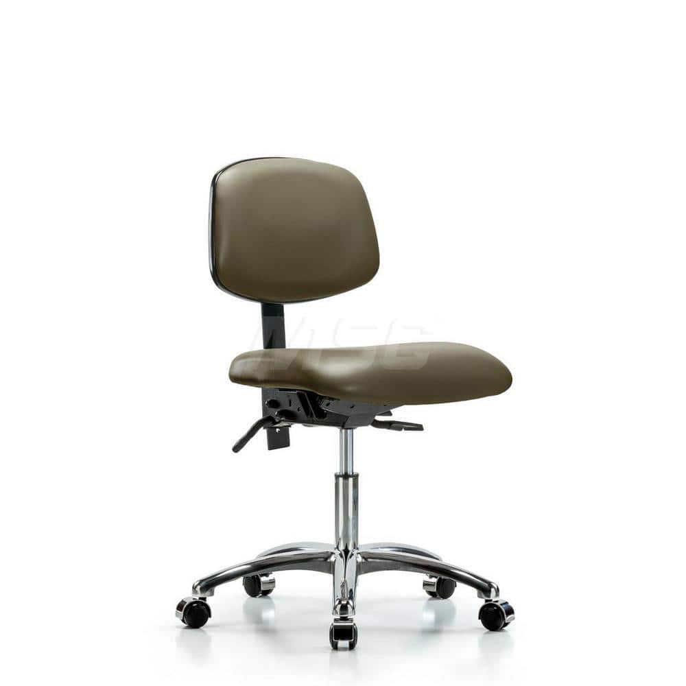 Task Chair: Vinyl, Taupe