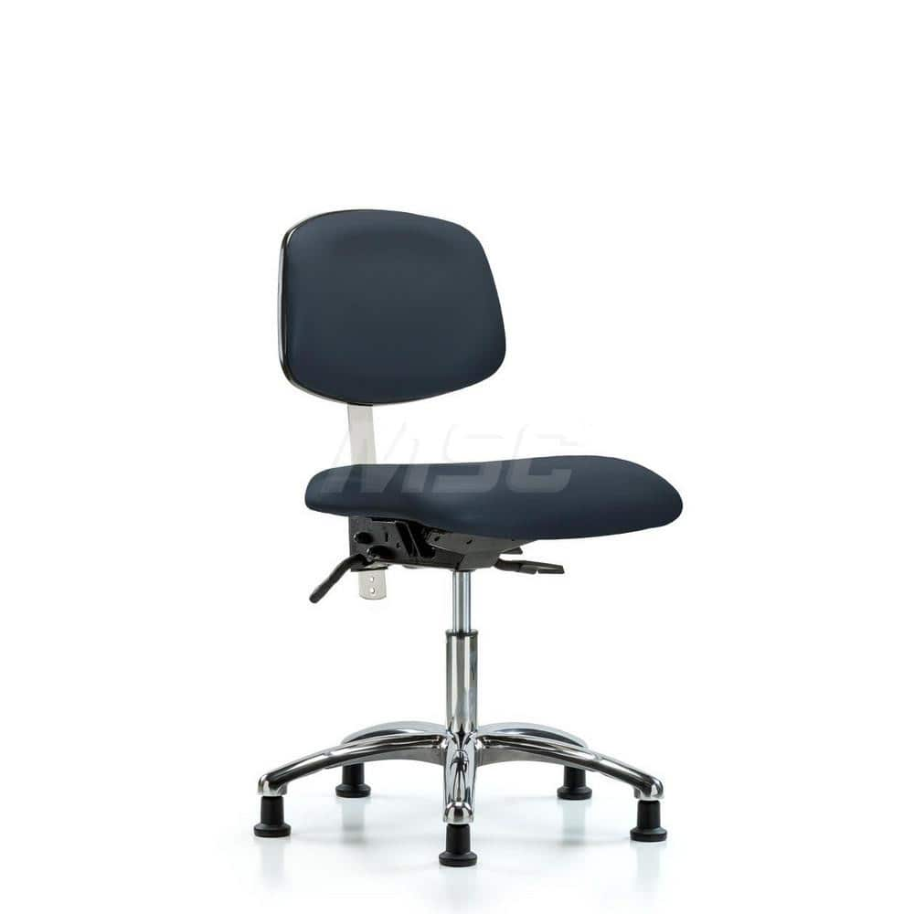 Task Chair: Vinyl, Imperial Blue