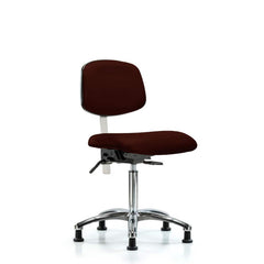 Task Chair: Vinyl, Burgundy