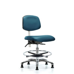 Task Chair: Vinyl, Marine Blue