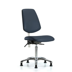 Task Chair: Vinyl, Imperial Blue