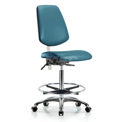 Task Chair: Vinyl, Marine Blue