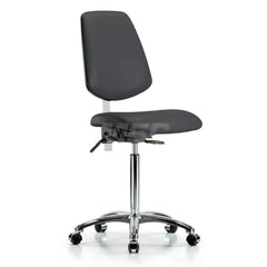 Task Chair: Vinyl, Charcoal