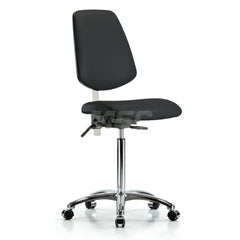 Task Chair: Vinyl, Black