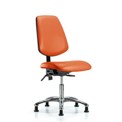 Task Chair: Vinyl, Orange Kist