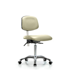 Task Chair: Vinyl, Adobe White