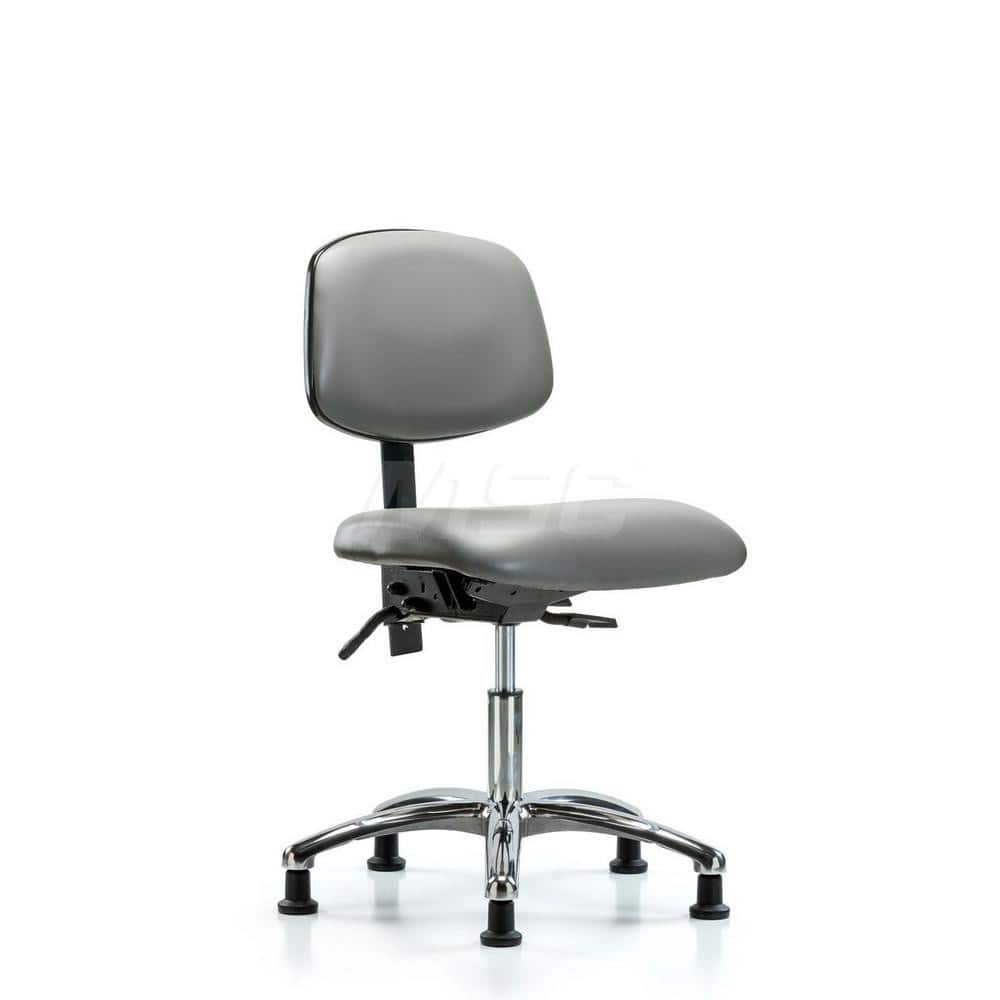 Task Chair: Vinyl, Sterling