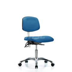 Task Chair: ESD Vinyl, Blue