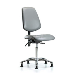 Task Chair: Vinyl, Sterling