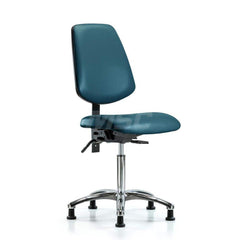 Task Chair: Vinyl, Marine Blue