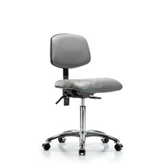 Task Chair: Vinyl, Sterling