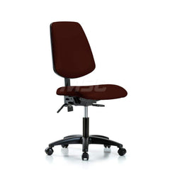 Task Chair: Vinyl, Burgundy