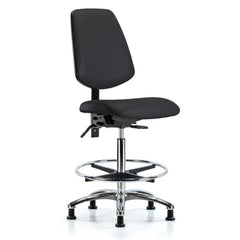 Task Chair: Vinyl, Black