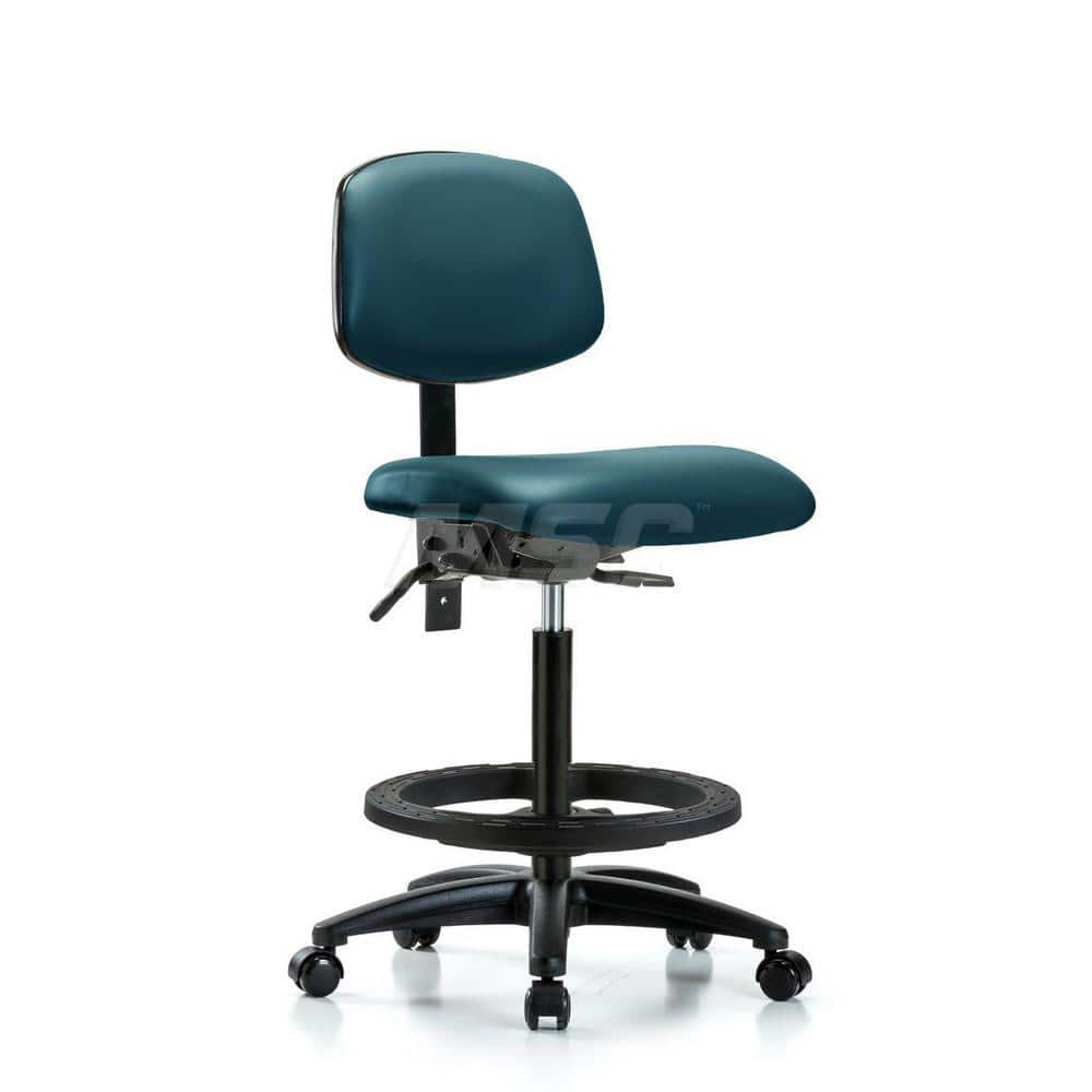 Task Chair: Vinyl, Marine Blue