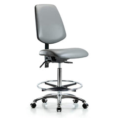 Task Chair: Vinyl, Sterling