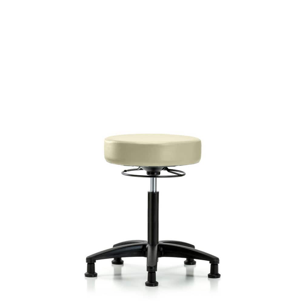 Lab Stool: Vinyl, 25″ Seat Width, 25″ Seat Depth Round Height