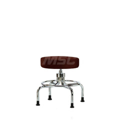 Lab Stool: Vinyl, 25″ Seat Width, 25″ Seat Depth Round Height