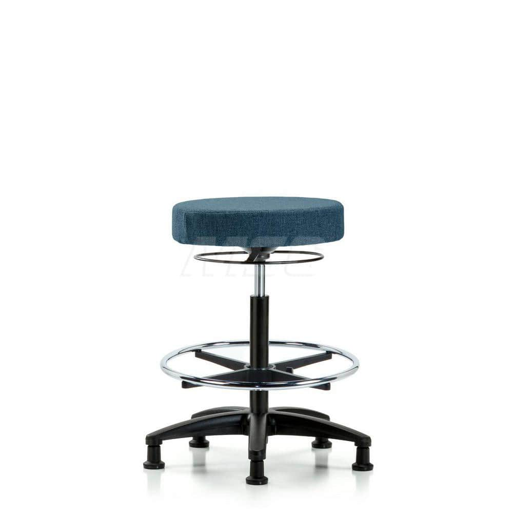 Adjustable Height Swivel Stool: Olefin, 24″ Seat Width, 24″ Seat Depth Round Height