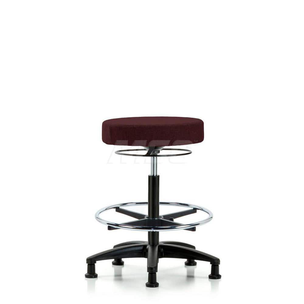 Adjustable Height Swivel Stool: Olefin, 24″ Seat Width, 24″ Seat Depth Round Height