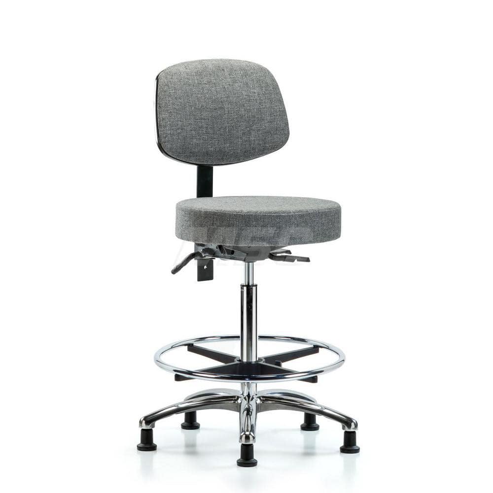 Adjustable Height Swivel Stool: Olefin, 25″ Seat Width, 25″ Seat Depth Round Height