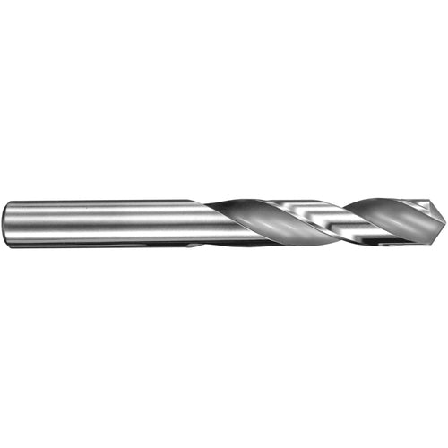 15.8 mm Dia. × 15.8 mm Shank × 58 mm Flute Length × 115 mm OAL, 3xD, 145°, Uncoated, 2 Flute, External, Round Solid Carbide Drill - Exact Industrial Supply