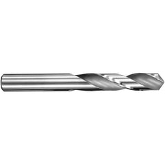 15.8 mm Dia. × 15.8 mm Shank × 58 mm Flute Length × 115 mm OAL, 3xD, 145°, Uncoated, 2 Flute, External, Round Solid Carbide Drill - Exact Industrial Supply