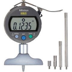 Mitutoyo - Electronic Depth Gages Minimum Measurement (Decimal Inch): 0 Maximum Measurement (Decimal Inch): 8.0000 - Makers Industrial Supply