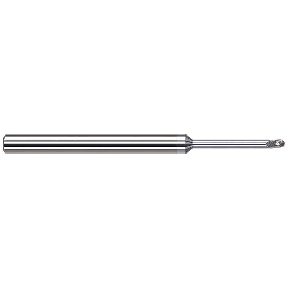 Harvey Tool - Ball End Mills; Mill Diameter (Inch): 1/8 ; Mill Diameter (Decimal Inch): 0.1250 ; Number of Flutes: 3 ; Length of Cut (Inch): 3/16 ; Length of Cut (Decimal Inch): 0.1870 ; Material: Solid Carbide - Exact Industrial Supply