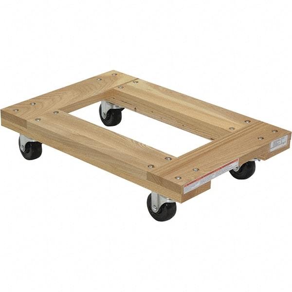 Vestil - 900 Lb Capacity Hardwood Dolly - 24" Long x 16" Wide - Makers Industrial Supply