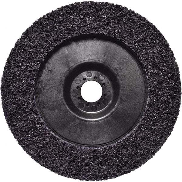 3M - 7" Extra Coarse Grade Silicon Carbide Deburring Disc - 7/8" Center Hole, Quick Change Connection, Purple, 8,600 Max RPM - Makers Industrial Supply