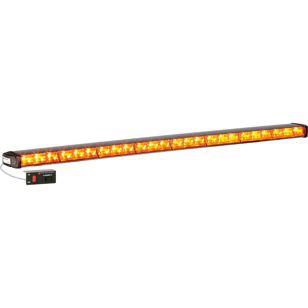 Federal Signal Corp - Emergency Light Assemblies; Type: Stick ; Flash Rate: Single ; Mount: Surface ; Color: Black; Amber ; Power Source: 12 Volt DC ; Overall Height (Decimal Inch): 1.3000 - Exact Industrial Supply