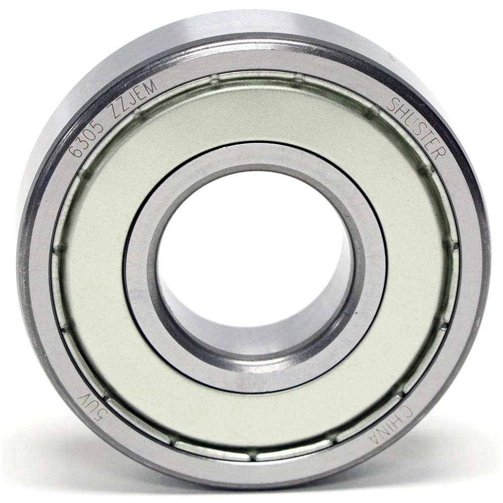 Shuster - 6315 ZZ JEM, 75mm Bore Diam, 160mm OD, Double Shield Deep Groove Radial Ball Bearing - Exact Industrial Supply