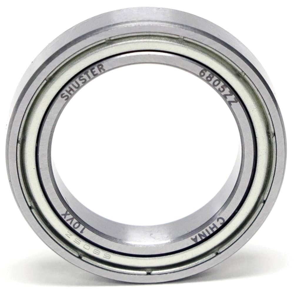 Shuster - 6807 ZZ, 35mm Bore Diam, 47mm OD, Double Shield Deep Groove Radial Ball Bearing - Exact Industrial Supply