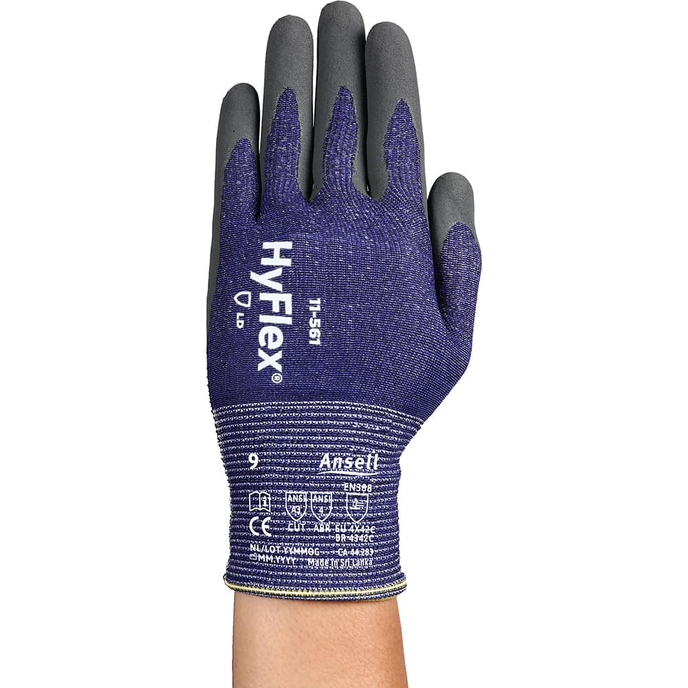 Ansell - Cut & Puncture Resistant Gloves; Type: Cut Resistant ; ANSI/ISEA Cut Resistance Level: A3 ; Coated Area: Palm & Fingers ; Coating Material: Nitrile ; Men's Size: 10 ; Hand: Pair - Exact Industrial Supply