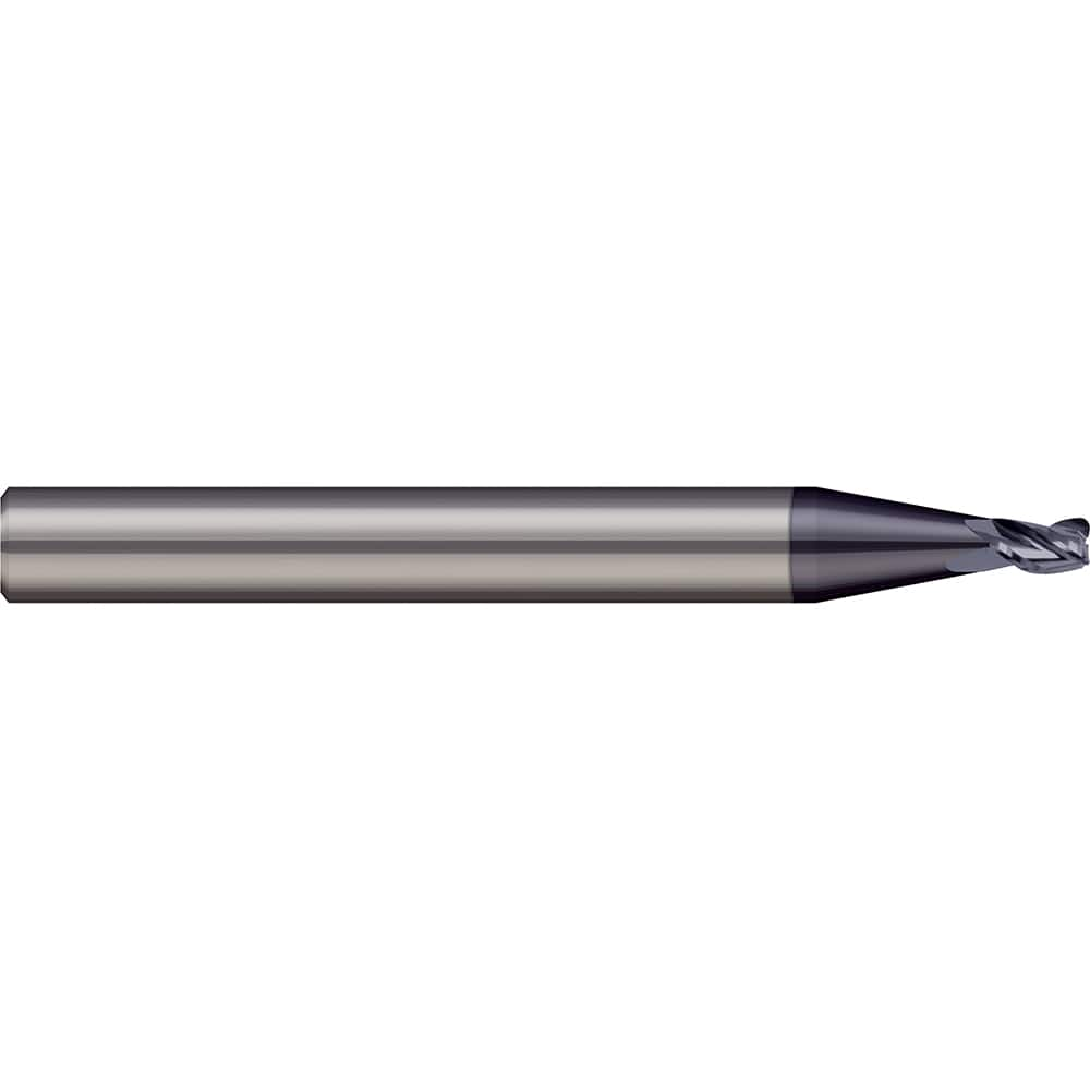 Micro 100 - Corner Radius & Corner Chamfer End Mills; Mill Diameter (mm): 2.50 ; Mill Diameter (Decimal Inch): 0.0984 ; End Type: Corner Radius ; Corner Radius (mm): 0.15 ; Number of Flutes: 2 ; Material: Solid Carbide - Exact Industrial Supply