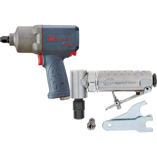 Ingersoll-Rand - Air Impact Wrenches & Ratchets   Drive Size: 1/2    Handle Type: Pistol Grip - Makers Industrial Supply