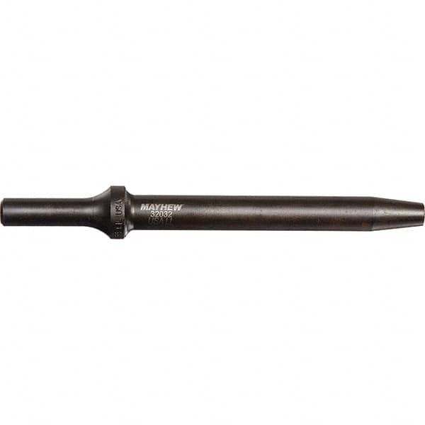 Mayhew - 5/32" Head Width, 6" OAL, Rivet Cutter Chisel - Round Drive, Round Shank, Steel - Makers Industrial Supply