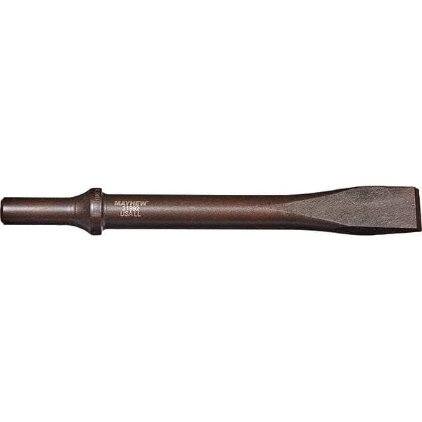 Mayhew - 3/4" Head Width, 7-1/2" OAL, Rivet Cutter Chisel - Round Drive, Round Shank, Steel - Makers Industrial Supply