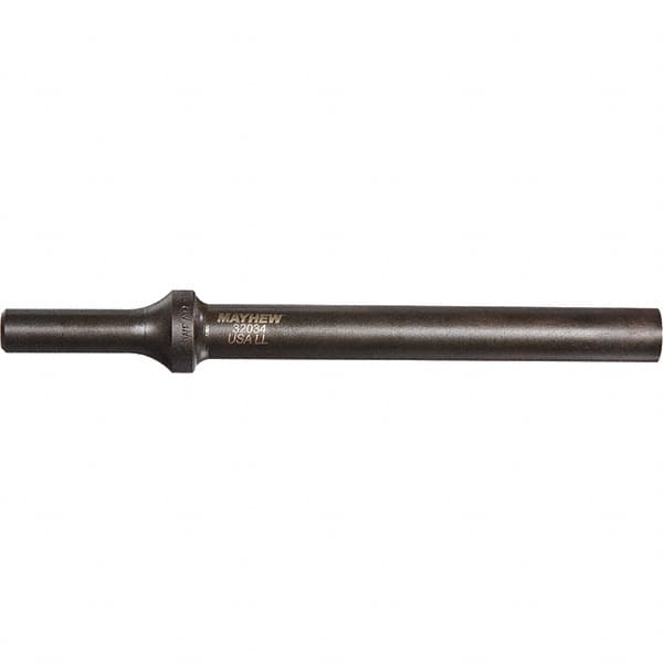 Mayhew - 1/4" Head Width, 6" OAL, Rivet Cutter Chisel - Round Drive, Round Shank, Steel - Makers Industrial Supply