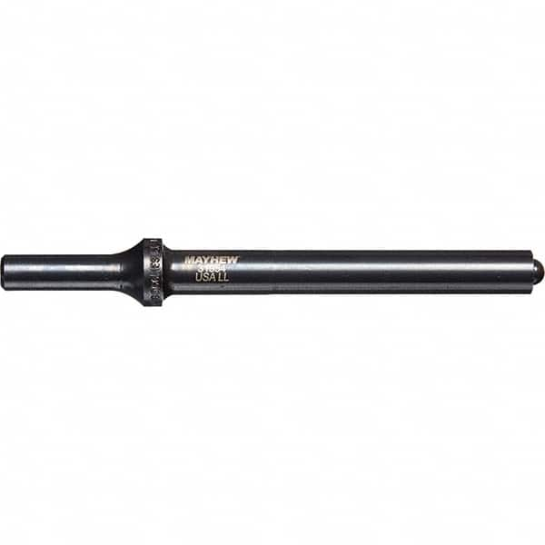 Mayhew - 1/2" Head Width, 6" OAL, Roll Pin Punch - Round Drive, Round Shank, Steel - Makers Industrial Supply