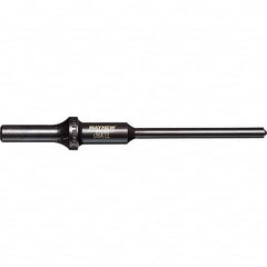 Mayhew - 1/4" Head Width, 6" OAL, Roll Pin Punch - Round Drive, Round Shank, Steel - Makers Industrial Supply