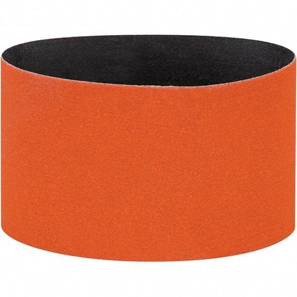 Dynabrade - 3-1/2" Wide x 15-1/2" OAL, 120 Grit, Ceramic Abrasive Belt - Ceramic, Coated, Y Weighted Cloth Backing, Wet/Dry - Makers Industrial Supply