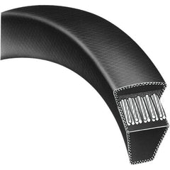 Bando - Section A, 1/2" Wide, 118" Outside Length, Timing Belt - Neoprene Rubber, Black, Variable Speed, No. A116 - Makers Industrial Supply